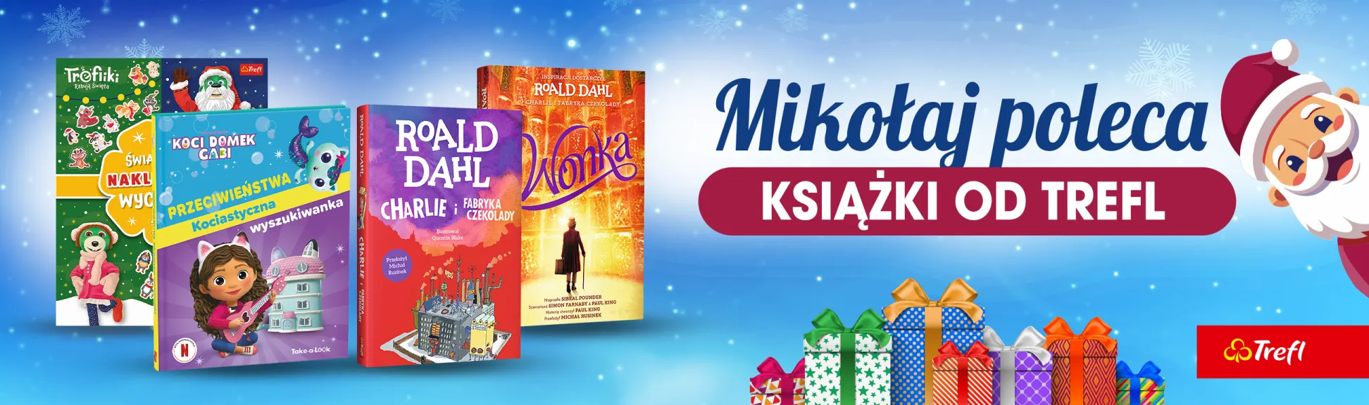 Mikołaj poleca książki od Trefl!