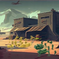 Żołnierzyki baza wojskowa figurki zestaw, zdjęcie 3