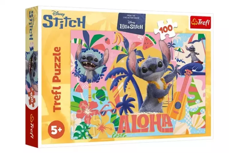 PUZZLE 100 Stitch i przyjaciele w akcji 16495 - Trefl