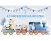 Zaproszenie Z 160x95 Urodziny Roczek zest. 60087 Dziecięce - Chłopiec, - zdjęcie