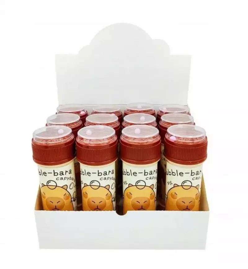 Bańki mydlane kapibara 60ml (12szt) Bańki mydlane kapibara 60ml (12szt)