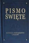 Pismo Święte Nowego Testamentu i psalmy, granatowe - zdjęcie