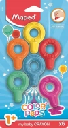 Kredki Baby Color'Peps 6 kolorów blister - zdjęcie