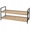 Półki Regał na Buty 2 Poziomy Bambus Home & Styling Collection - zdjęcie