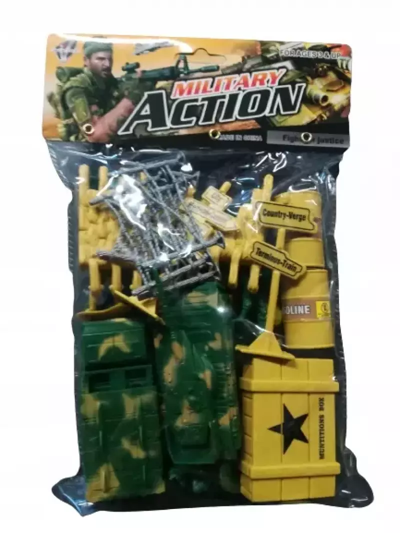 Żołnierzyki baza wojskowa figurki zestaw