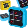 Kółko krzyżyk gra elektroniczna logiczna tic tac toe konsola przenośna niebieska - zdjęcie