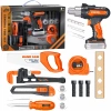 ZESTAW MAJSTERKOWICZA WARSZTAT SKRZYNKA NARZĘDZIA WIERTARKA NA BATERIE 17EL - zdjęcie