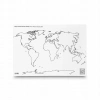 Biała mata wodoodporna do kolorowania Strigo by Funny Mat Mapa Kontynenty - zdjęcie