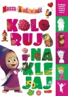 Koloruj i naklejaj. Masza i Niedźwiedź - zdjęcie
