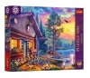 Puzzle 500 Tea Time Przystań o zachodzie słońca - zdjęcie