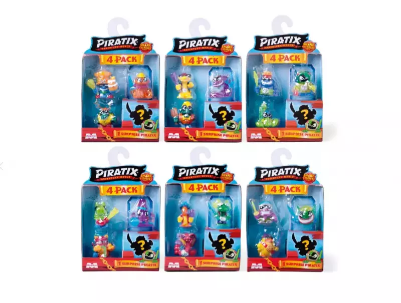 Piratix Shark. Skarb (4 figurki), mix wzorów