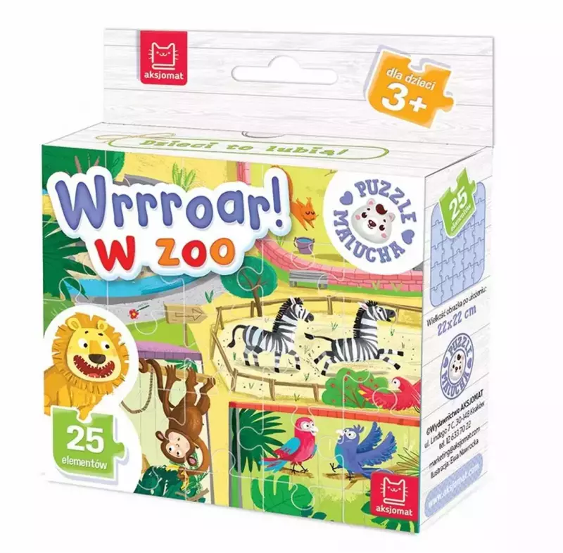 Puzzle malucha 25 elementów. Wrrroar! W zoo