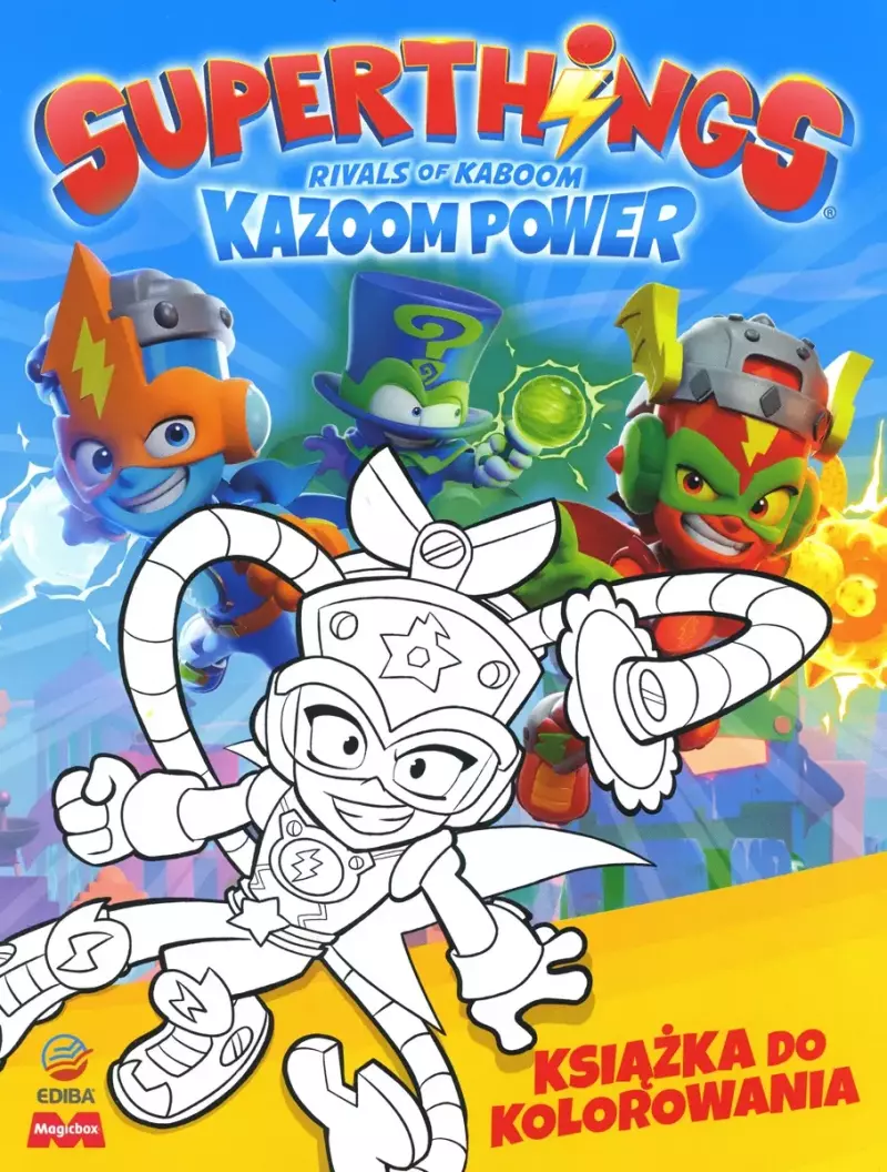 SuperThings Rivals of Kaboom. Kazoom Power. Książka do kolorowania