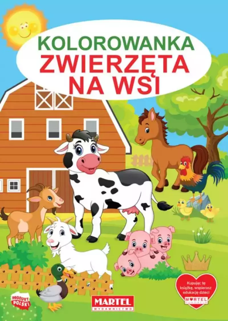 Kolorowanka. Zwierzęta na wsi