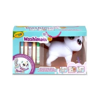Crayola Figurka do malowania i mycia duża - zestaw zwierzątko 1 szt., flamastry zmywalne 5 szt., szczoteczka Washimals Jumbo Pets Kotka Jenny 3+, zdjęcie 3