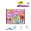 Crayola Figurki do malowania i mycia - zestaw zwierzątka 3 szt., flamastry zmywalne 3 szt., szczoteczka Washimals Pastel Pets 3+ - zdjęcie