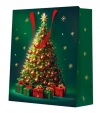 Torebka prezentowa Klasyczna choinka, średnia - zdjęcie
