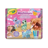 Crayola Figurki do malowania i mycia - zestaw zwierzątka 3 szt., flamastry zmywalne 3 szt., szczoteczka Washimals Pastel Pets 3+, zdjęcie 3