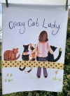 Ręcznik kuchenny TT38 Crazy Cat Lady Kociara - zdjęcie