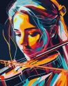 Malowanie po numerach. Wirtuoz skrzypiec ©art_selena_ua, 40x50 cm - zdjęcie
