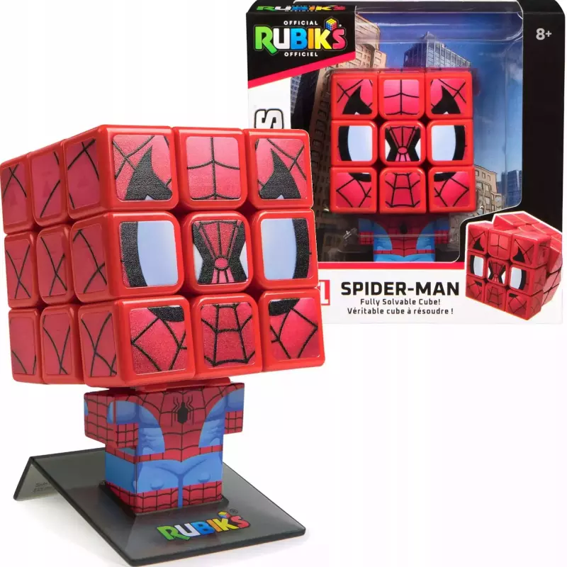 RUBIK'S CUBE KOSTKA RUBIKA 3X3 CUBERS SPIDERMAN - Spin Master