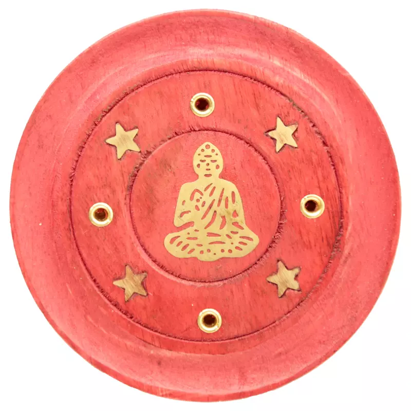 Popielnica na kadzidła okrągła-Budda i gwiazdy