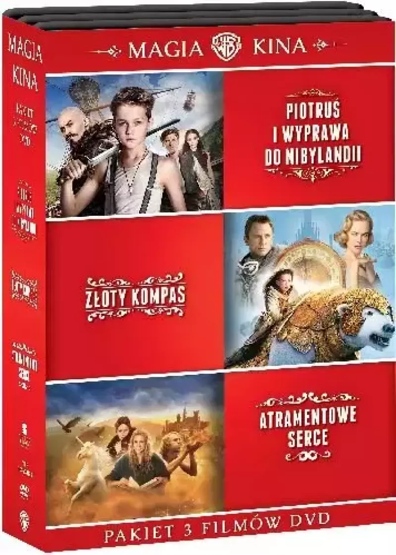 Kolekcja. Piotruś. Wyprawa do Nibylandii / Złoty kompas / Atramentowe serce, DVD Kolekcja. Piotruś. Wyprawa do Nibylandii / Złoty kompas / Atramentowe serce, DVD