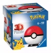 Puzzle 3D. Pokeball, czerwony - zdjęcie