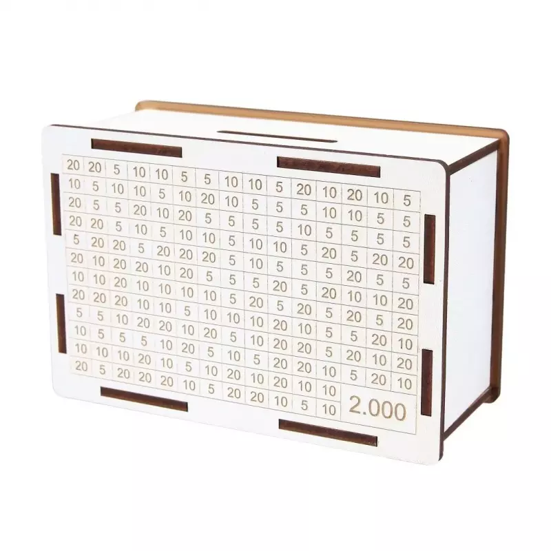 Skarbonka wykreślanka 2000 złotych Skarbonka wykreślanka 2000 złotych