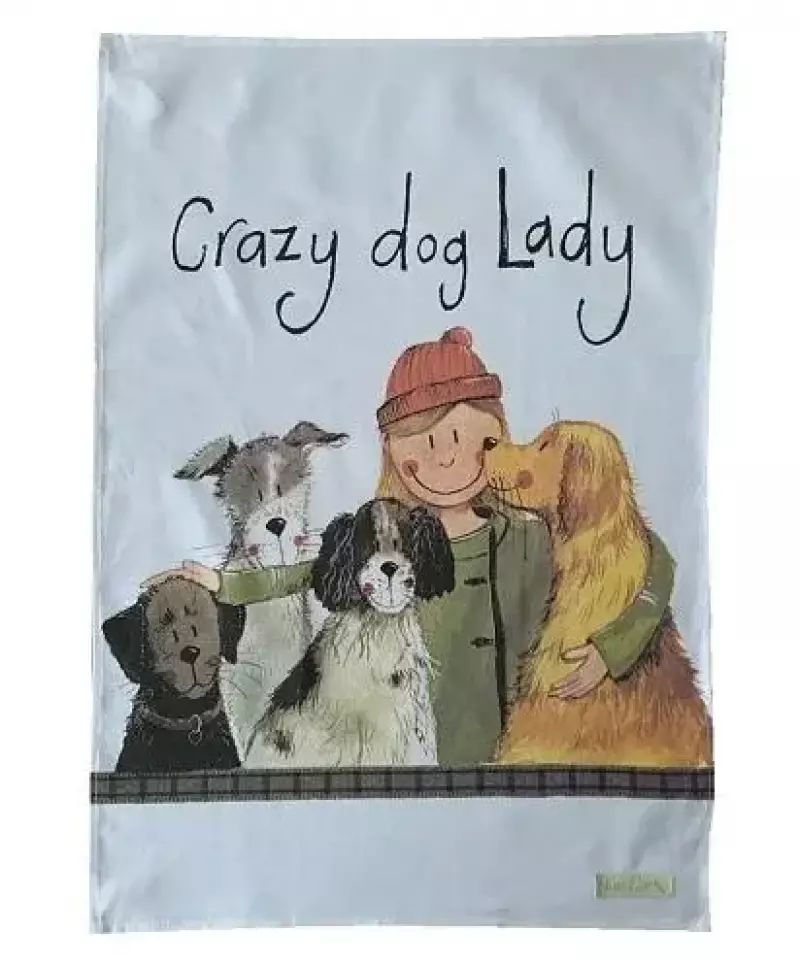 Ręcznik kuchenny TT39 Crazy Dog Lady Psiara