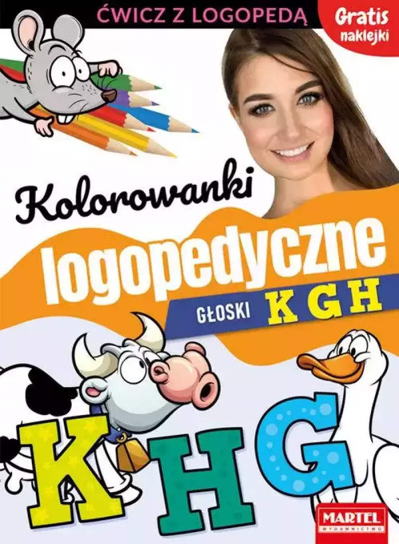 Kolorowanki logopedyczne. Głoski K, G, H Kolorowanki logopedyczne. Głoski K, G, H