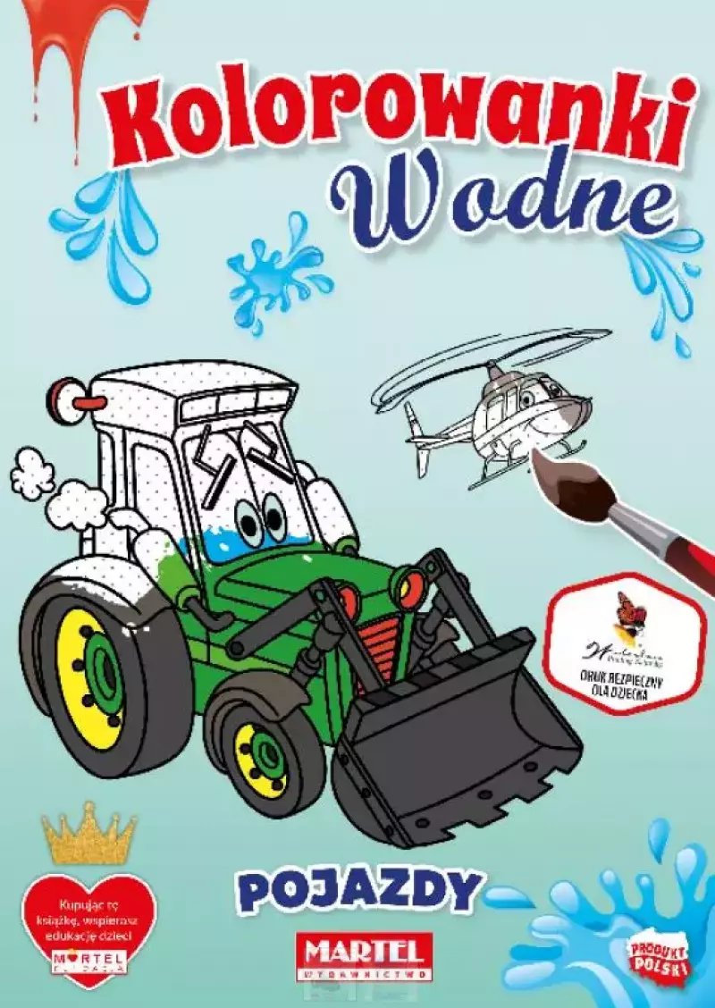 Kolorowanki wodne. Pojazdy