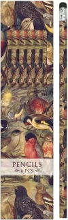Ołówki ozdobne STPEN34 ptaki 6 sztuk - zdjęcie