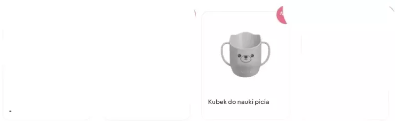 Kubek Pochyły Do Nauki Picia Szary A0695