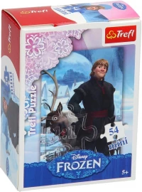 Puzzle mini 54 elementy. Kraina Lodu, mix wzorów - Trefl