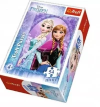 Puzzle mini 54 elementy. Kraina Lodu, mix wzorów - Trefl