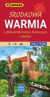 Środkowa Warmia - Lidzbark Warmiński, Bartoszyce i okolice. Mapa w skali 1:75 000 - zdjęcie