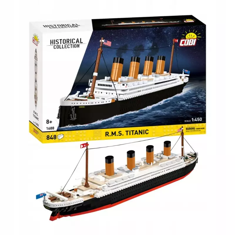 KLOCKI KONSTRUKCYJNE COBI 1688 Statek R.M.S TITANIC 848 EL.