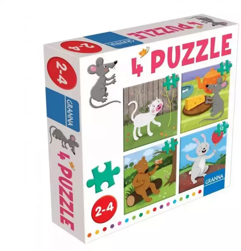 Puzzle z myszką 4w1