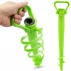 Baza Mocowanie do Parasola Plastikowe Wkręcane 37CM Zielone - zdjęcie