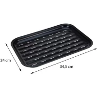 Blaszka Tacka do Grilowania 34x24CM Non Stick Czarna, zdjęcie 2