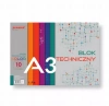 Blok techniczny A3 10 kartek kolorowych 180g/m2 BT-7 Penword - zdjęcie