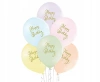 Balony Belbal 12", D11, happy birthday, 6szt. - zdjęcie