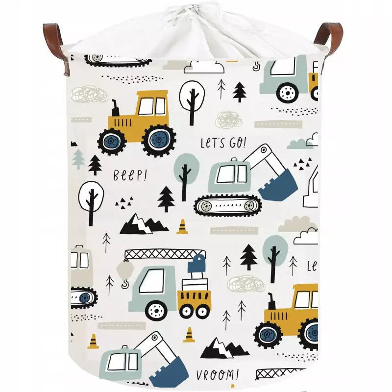 SIPO Kosz na zabawki Basket koparki 43 L.