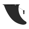 Płetwa, miecz główny REBEL Active do SUP RBA-4507 - zdjęcie