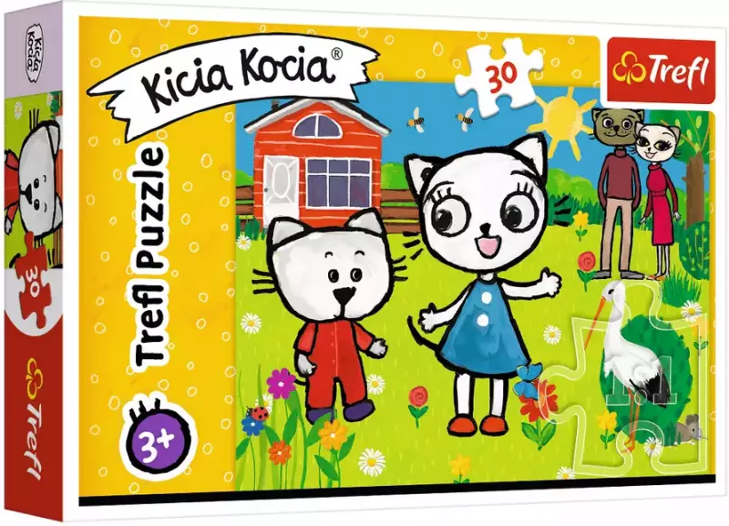 Puzzle 30 elementów. Kicia Kocia