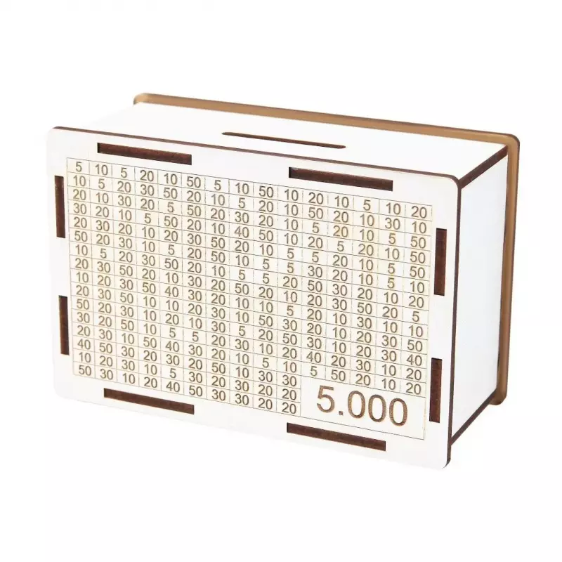 Skarbonka wykreślanka 5000 złotych Skarbonka wykreślanka 5000 złotych