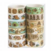 WASHI TAPE taśma papierowa dekoracyjna komplet KAPIBARA 12 sztuk - zdjęcie