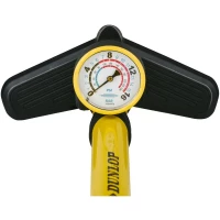 Pompka Warsztatowo Rowerowa 230PSI (16BAR) z Manometrem Żółty Dunlop, zdjęcie 16