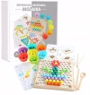 Drewniana układanka Mozaika, koraliki i kulki - zdjęcie